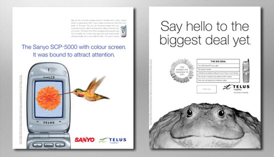 Telus - newspaper, print